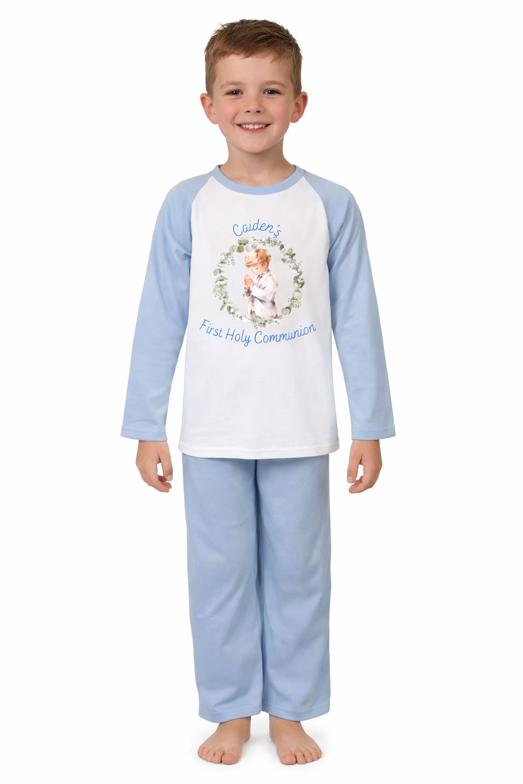 Personalised Boys 100% Cotton First Holy Communion Pyjamas