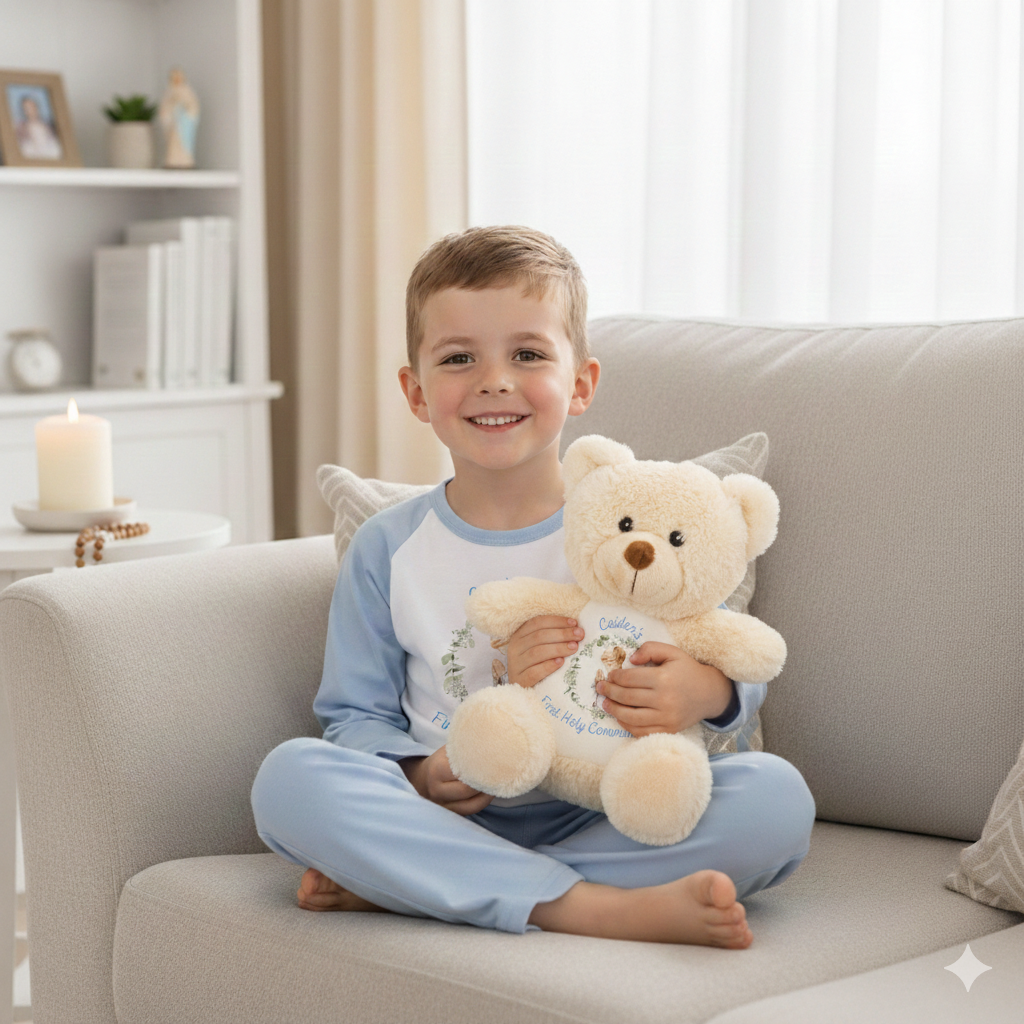 Personalised Boys 100% Cotton First Holy Communion Pyjamas