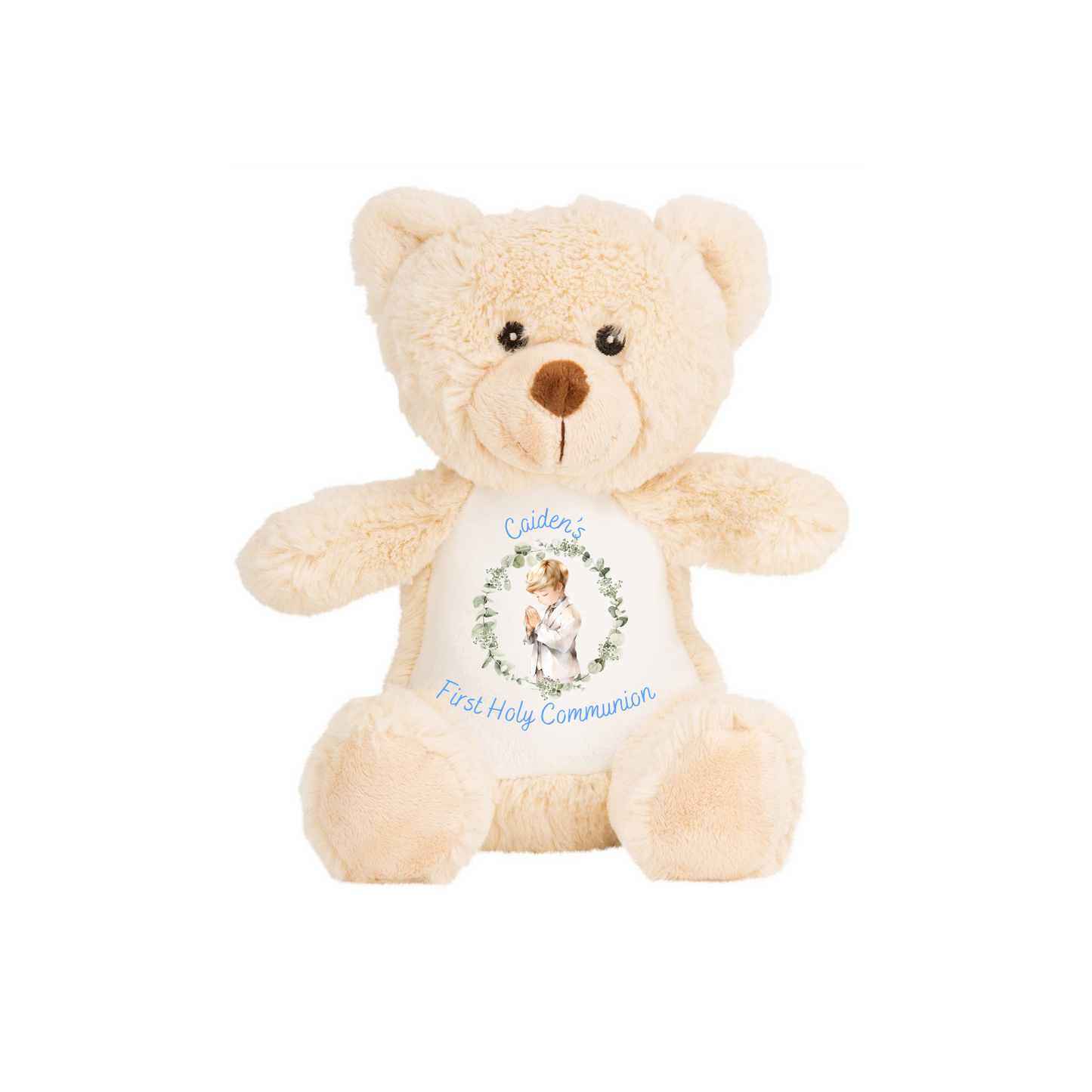 First Holy Communion Teddy Bear - Custom Name Milestone Gift for Boys & Girls