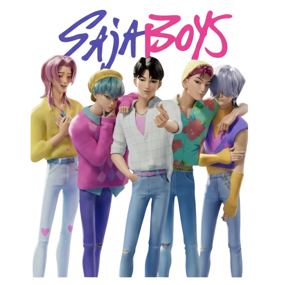 Personalised K-Pop Demon Hunters PJs | 100% Cotton Pastel Pink & Purple Kids Pyjamas