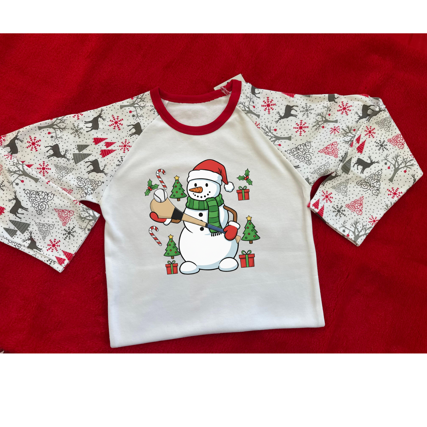 🦌 Personalised Reindeer Print Family Pyjamas | 100% Cotton