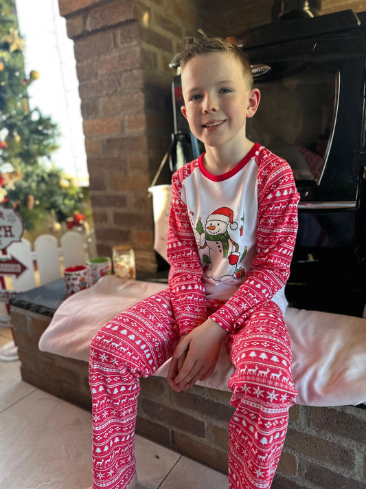 👨‍👩‍👧‍👦 Personalised Family Christmas Pyjamas, 100% Cotton Matching PJs