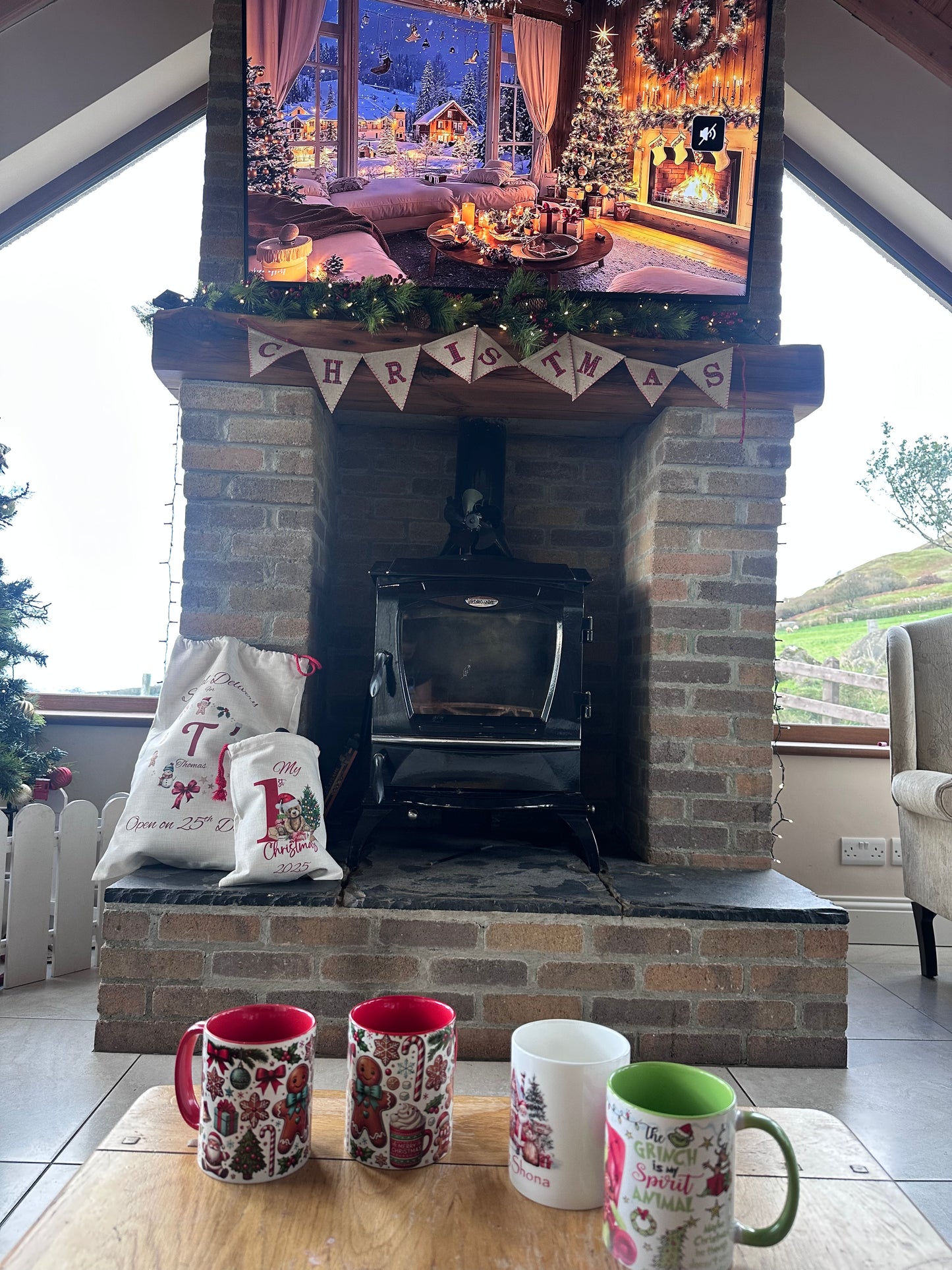 🎅 Personalised Christmas Sack | Linen Santa Bag | Large & Small Sack | Custom Kids Gift