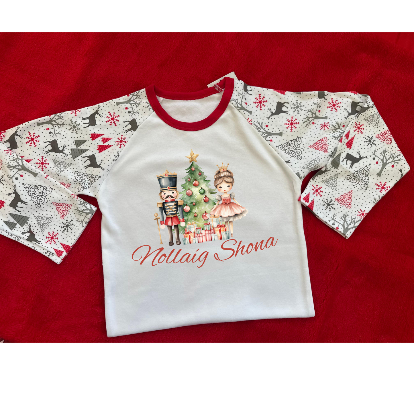 🦌 Personalised Reindeer Print Family Pyjamas | 100% Cotton