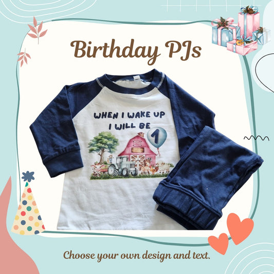 Birthday Pyjamas -  Pre - Order