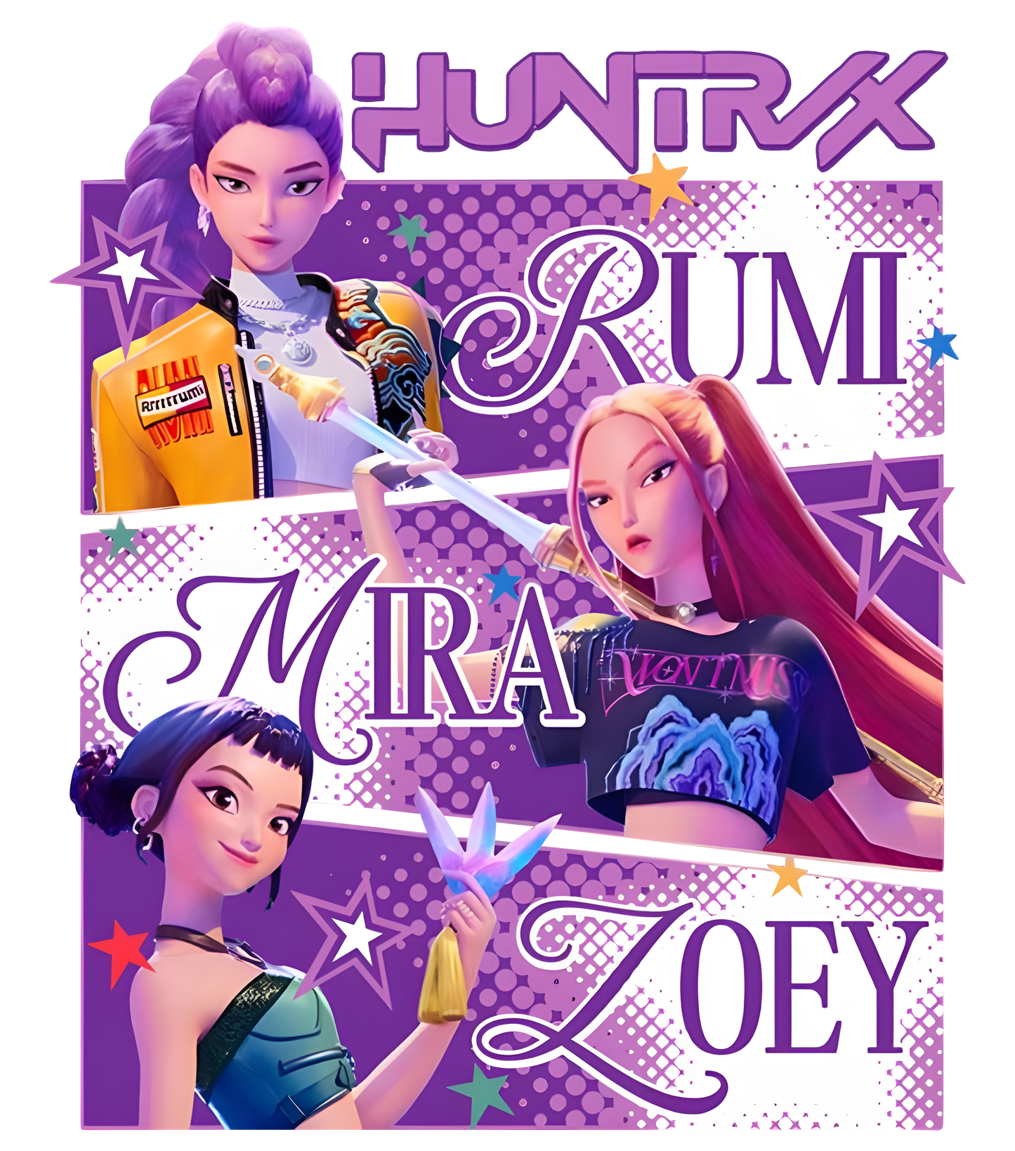 Personalised K-Pop Demon Hunters PJs | 100% Cotton Pastel Pink & Purple Kids Pyjamas